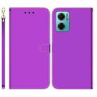 For Xiaomi Redmi Note 11E / Redmi 10 5G Imitated Mirror Surface Leather Phone Case(Purple) - 1