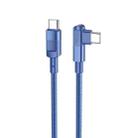 hoco U108 100W USB-C / Type-C to USB-C / Type-C PD Charging Data Cable, Cable Length:1.2m(Blue) - 1