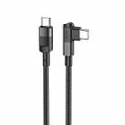 hoco U108 100W USB-C / Type-C to USB-C / Type-C PD Charging Data Cable, Cable Length:2m(Black) - 1