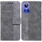 For OPPO Realme GT Neo3 Geometric Embossed Leather Phone Case(Grey) - 1