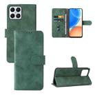 For Honor X8 Skin Feel Magnetic Buckle Calf Texture PU Phone Case(Green) - 1
