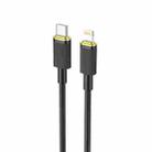 hoco U109 20W USB-C / Type-C to 8 Pin PD Charging Data Cable, Cable Length:1.2m(Black) - 1