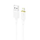 hoco U109 2.4A USB to 8 Pin Fast Charging Data Cable, Cable Length:1.2m(White) - 1