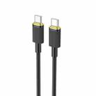 hoco U109 100W USB-C / Type-C to USB-C / Type-C Fast Charging Data Cable, Cable Length:1.2m(Black) - 1