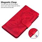For OPPO Realme C31 Tiger Embossing Pattern Leather Phone Case(Red) - 7
