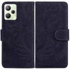 For OPPO Realme C35 Tiger Embossing Pattern Leather Phone Case(Black) - 1