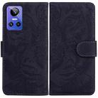 For OPPO Realme GT Neo3 Tiger Embossing Pattern Leather Phone Case(Black) - 1