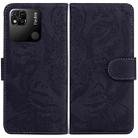 For Xiaomi Redmi 10A Tiger Embossing Pattern Leather Phone Case(Black) - 1