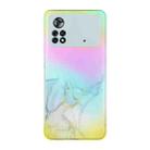 For Xiaomi Poco M4 Pro Laser Marble Pattern Clear TPU Phone Case(Grey) - 1