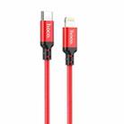 hoco X14 20W USB-C / Type-C to 8 Pin Double Speed PD Charging Data Cable, Cable Length:3m(Red) - 1