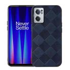 For OnePlus Nord CE 2 5G Weave Plaid PU Phone Case(Blue) - 1