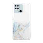 For Xiaomi Redmi 10C Hollow Marble Pattern TPU Precise Hole Phone Case(Grey) - 1