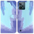 For OPPO Realme C31 Watercolor Pattern Horizontal Flip Leather Phone Case(Winter Snow) - 1