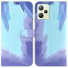 For OPPO Realme C35 Watercolor Pattern Horizontal Flip Leather Phone Case(Winter Snow) - 1