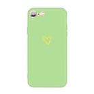 For iPhone 6s / 6 Golden Love-heart Pattern Colorful Frosted TPU Phone Protective Case(Green) - 1