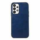 For Samsung Galaxy A53 5G Crazy Horse Texture PU Phone Case(Blue) - 1