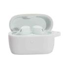 Solid Color Silicone Earphone Protective Case For Jabra Elite 4(White) - 1