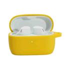 Solid Color Silicone Earphone Protective Case For Jabra Elite 4(Yellow) - 1