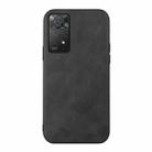 For Xiaomi Redmi Note 11 Pro Global Cowhide Texture PU Phone Case(Black) - 1