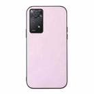 For Xiaomi Redmi Note 11 Pro Global Cowhide Texture PU Phone Case(Pink) - 1