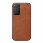 For Xiaomi Redmi Note 11 Pro Global Cowhide Texture PU Phone Case(Brown) - 1