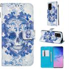 For Galaxy  S20 Ultra 3D Painting Horizontal Flip Leather Case with Holder & Card Slot & Wallet & Lanyard(Cloud Ghost Head) - 1