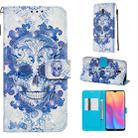 For Xiaomi Redmi 8A 3D Painting Horizontal Flip Leather Case with Holder & Card Slot & Wallet & Lanyard(Cloud Ghost Head) - 1