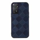 For Xiaomi Redmi Note 11 Pro Global Weave Plaid PU Phone Case(Blue) - 1