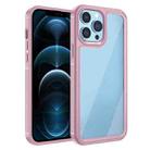For iPhone 12 Pro Max Forerunner TPU+PC Phone Case(Pink) - 1
