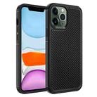 For iPhone 11 Pro Max Forerunner TPU+PC Phone Case (Carbon Fiber Black) - 1