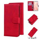 For Sharp Aquos Sense 3 / Sense3 Lite / Sense3 Basic & SHV45 Skin Feel Pure Color Leather Phone Case(Red) - 1