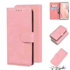 For Sharp Aquos Sense 3 / Sense3 Lite / Sense3 Basic & SHV45 Skin Feel Pure Color Leather Phone Case(Pink) - 1