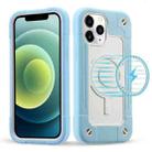 For iPhone 12 / 12 Pro Colorful Magsafe Magnetic Phone Case(Ice Blue) - 1