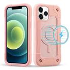 For iPhone 12 / 12 Pro Colorful Magsafe Magnetic Phone Case(Rose Gold) - 1