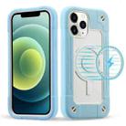 For iPhone 12 Pro Max Colorful Magsafe Magnetic Phone Case(Ice Blue) - 1