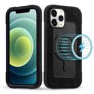 For iPhone 12 Pro Max Colorful Magsafe Magnetic Phone Case(Black) - 1