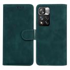 For Xiaomi Redmi Note 11 Pro / Note 11 Pro+ 5G Skin Feel Pure Color Flip Leather Phone Case(Green) - 1