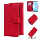 For Xiaomi Mi 10T Lite 5G Skin Feel Pure Color Flip Leather Phone Case(Red) - 1