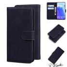For Xiaomi Mi 10T Pro 5G / 10T 5G Skin Feel Pure Color Flip Leather Phone Case(Black) - 1