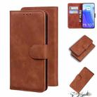 For Xiaomi Mi 10T Pro 5G / 10T 5G Skin Feel Pure Color Flip Leather Phone Case(Brown) - 1