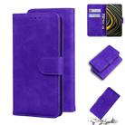 For Xiaomi Poco M3 Skin Feel Pure Color Flip Leather Phone Case(Purple) - 1