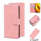 For Xiaomi Poco X3 NFC Skin Feel Pure Color Flip Leather Phone Case(Pink) - 1