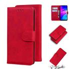 For Xiaomi Redmi 7 / Y3 India Skin Feel Pure Color Flip Leather Phone Case(Red) - 1