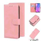 For Xiaomi Redmi 9 Skin Feel Pure Color Flip Leather Phone Case(Pink) - 1