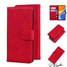 For Xiaomi Redmi 9C Skin Feel Pure Color Flip Leather Phone Case(Red) - 1