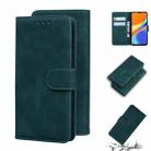 For Xiaomi Redmi 9C Skin Feel Pure Color Flip Leather Phone Case(Green) - 1