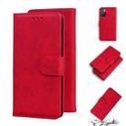 For Xiaomi Redmi 10 Skin Feel Pure Color Flip Leather Phone Case(Red) - 1