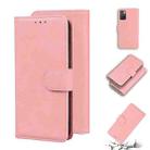 For Xiaomi Redmi 10 Skin Feel Pure Color Flip Leather Phone Case(Pink) - 1