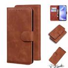 For Xiaomi Redmi K30 Skin Feel Pure Color Flip Leather Phone Case(Brown) - 1
