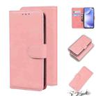 For Xiaomi Redmi K30 Skin Feel Pure Color Flip Leather Phone Case(Pink) - 1